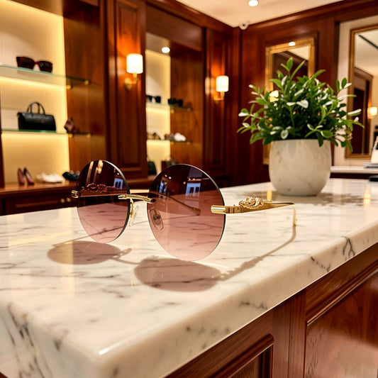 Eclipse Crystal Edge Sunglasses