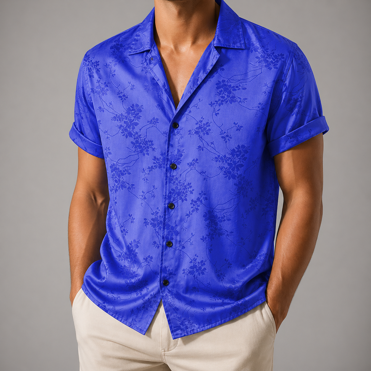 Embroided Floral Shirt