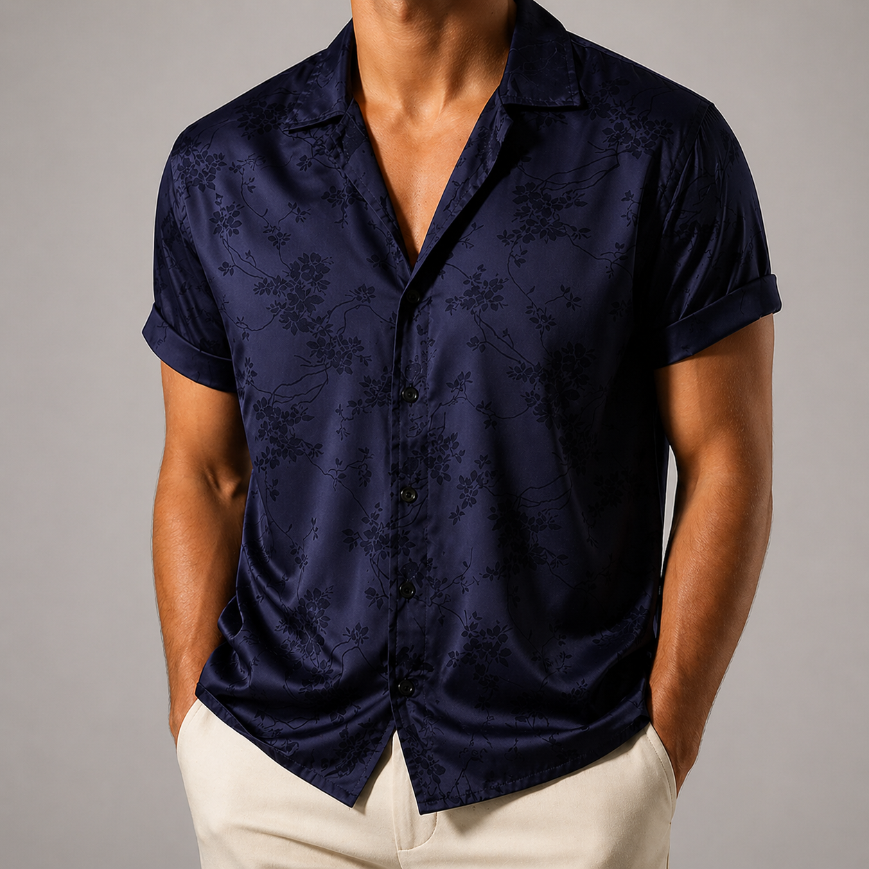 Embroided Floral Shirt