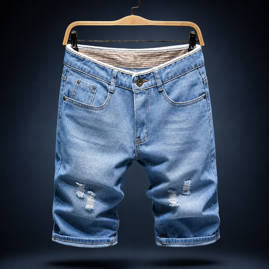 Riven Denim Shorts