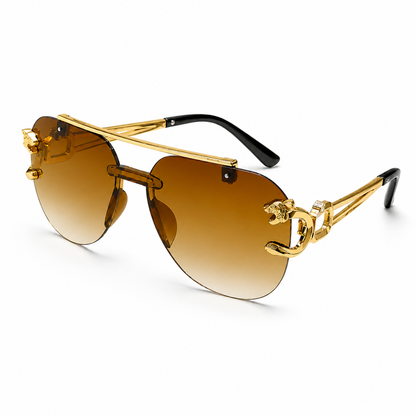Rimless Pilot Sunglasses