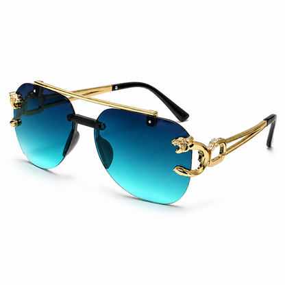 Rimless Pilot Sunglasses