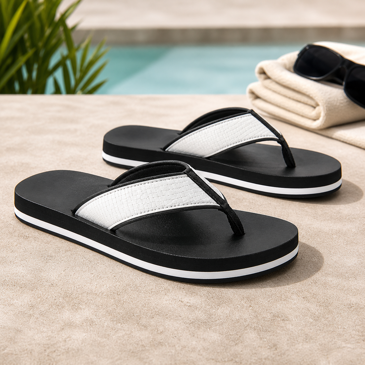 Havana Leather Flip Flops