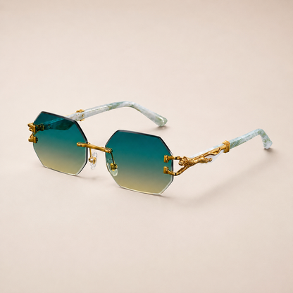 Rimless Leopard Shades