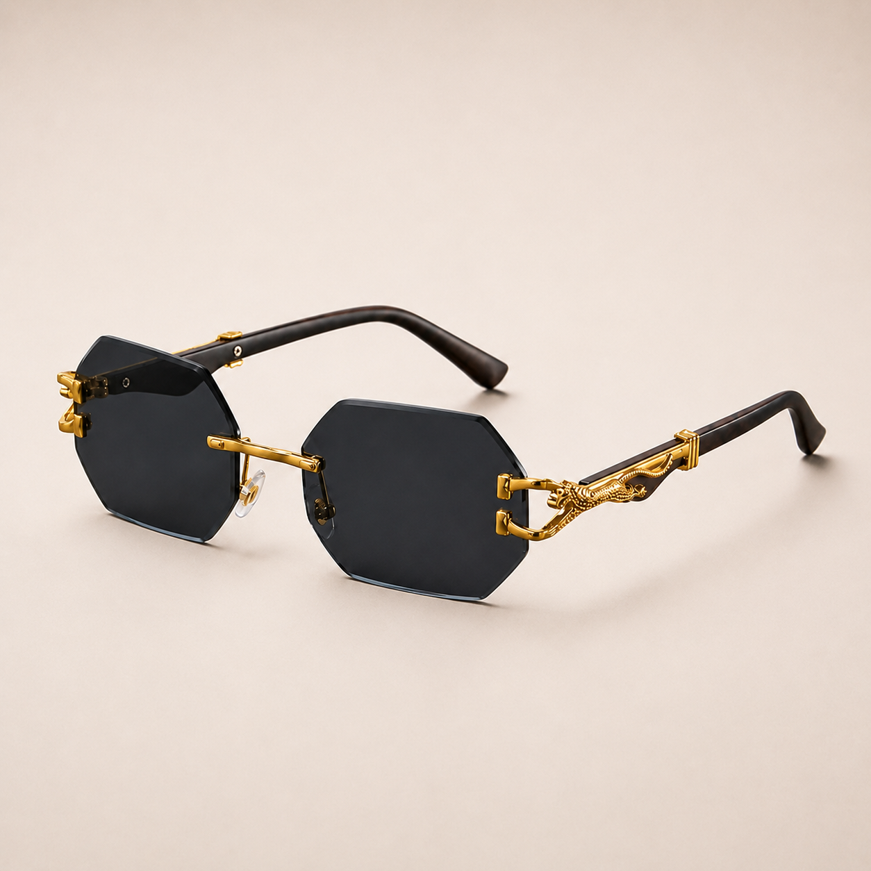 Rimless Leopard Shades