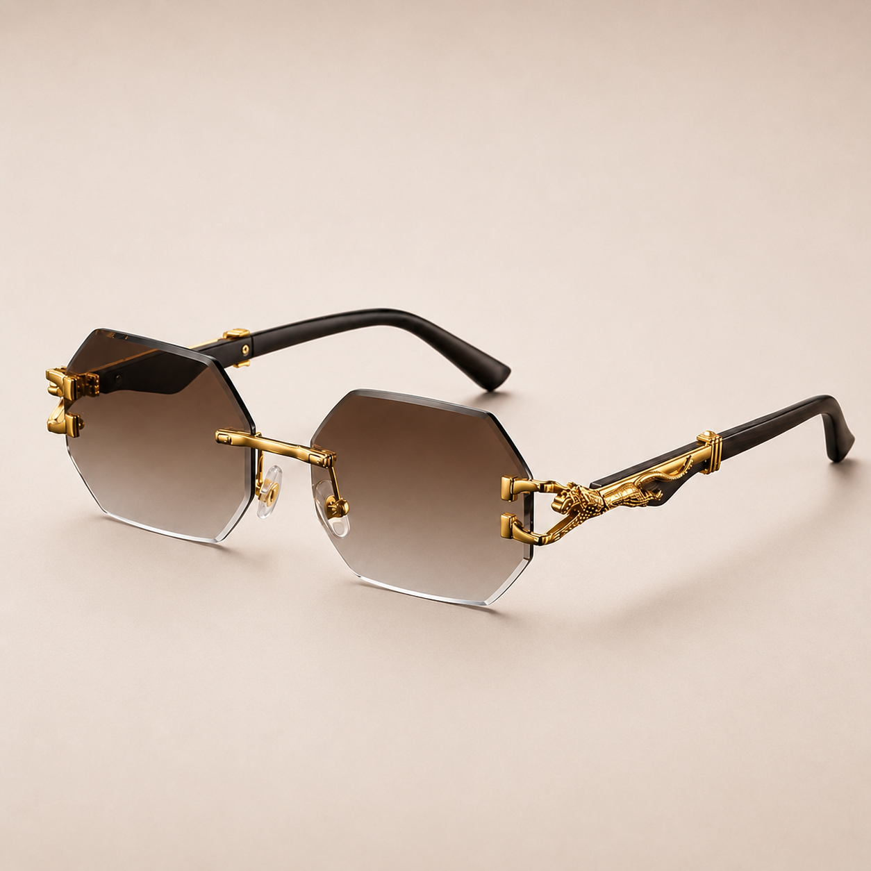 Rimless Leopard Shades