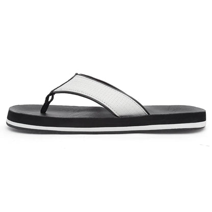 Havana Leather Flip Flops