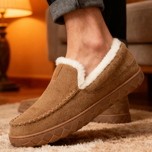 Alpine Plush Moccasin Slippers
