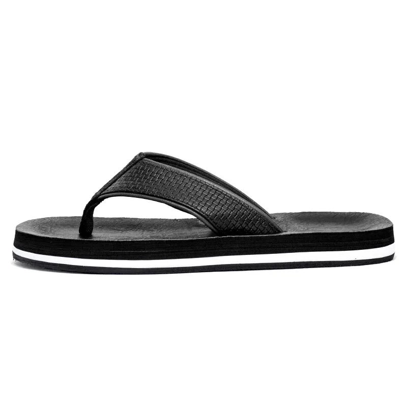 Havana Leather Flip Flops