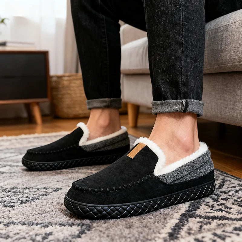 Alpine Plush Moccasin Slippers