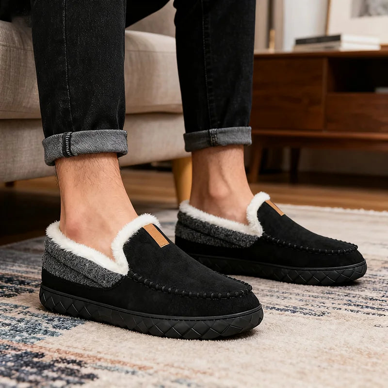 Alpine Plush Moccasin Slippers