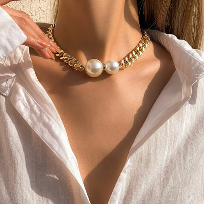 Riviera Double Pearl Chain