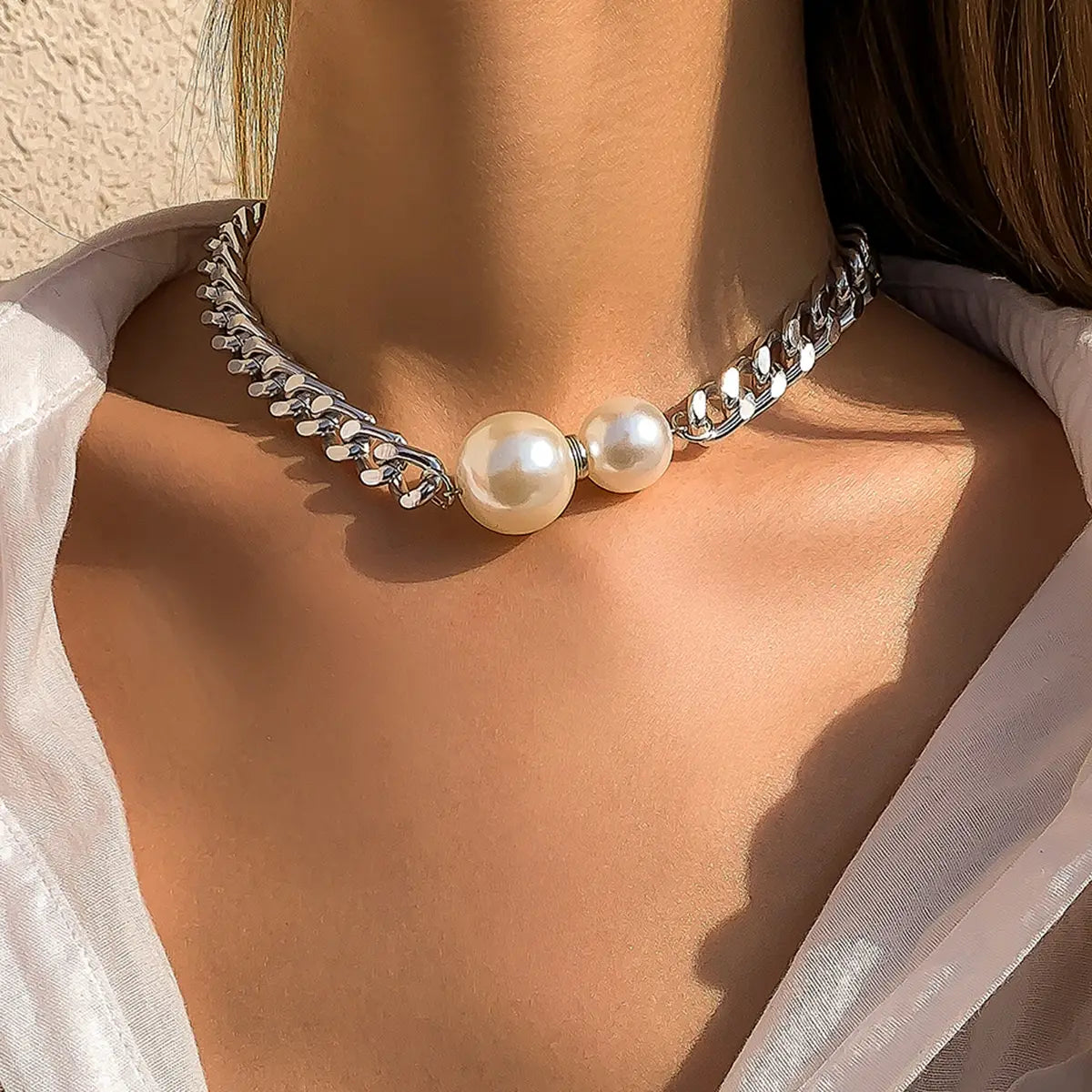 Riviera Double Pearl Chain