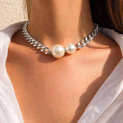 Riviera Double Pearl Chain