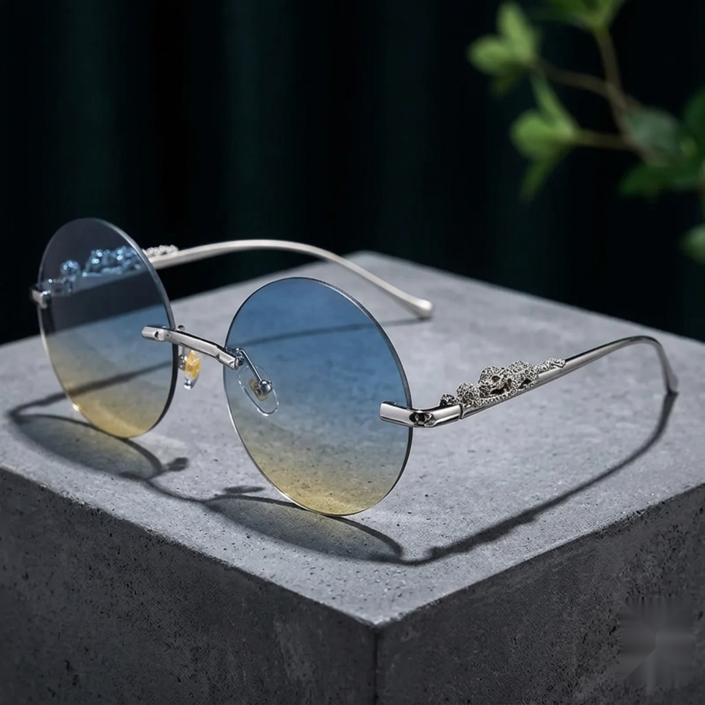 Eclipse Crystal Edge Sunglasses