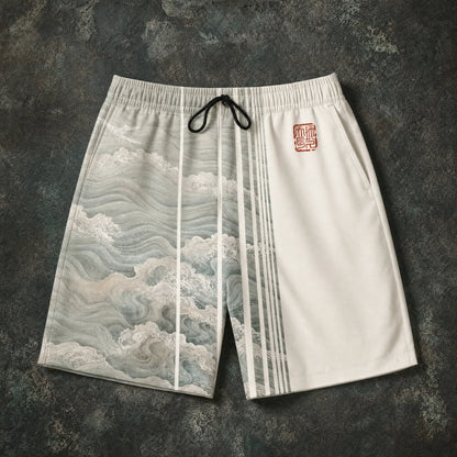 Kanagawa Split Shorts