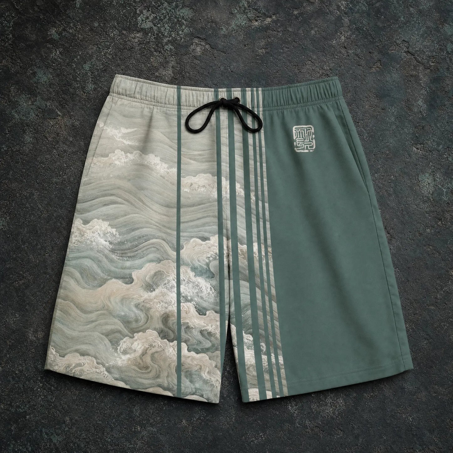 Kanagawa Split Shorts