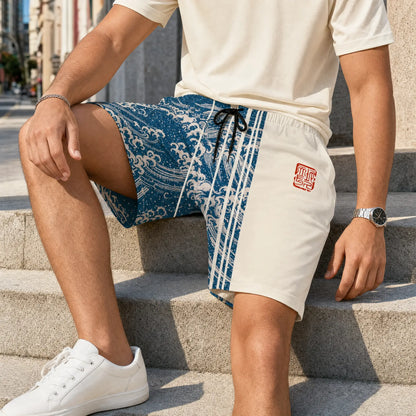 Kanagawa Split Shorts