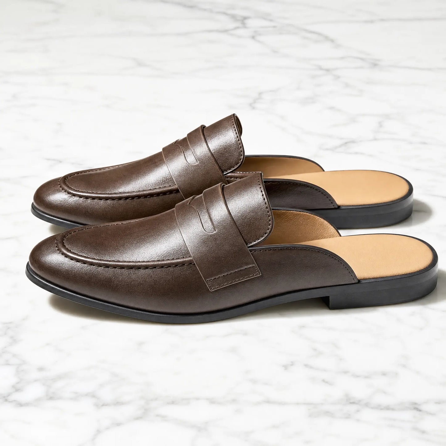 Monroe Leather Mules