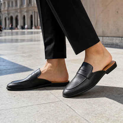Monroe Leather Mules